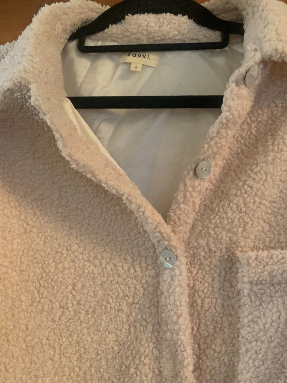 DONNI Sherpa shirt jacket S - Picture 8 of 15